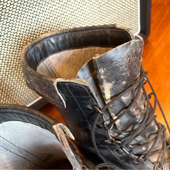 VINTAGE Black Leather Boots from 1986 - Addison Shoe Company - Picture 7 of 7